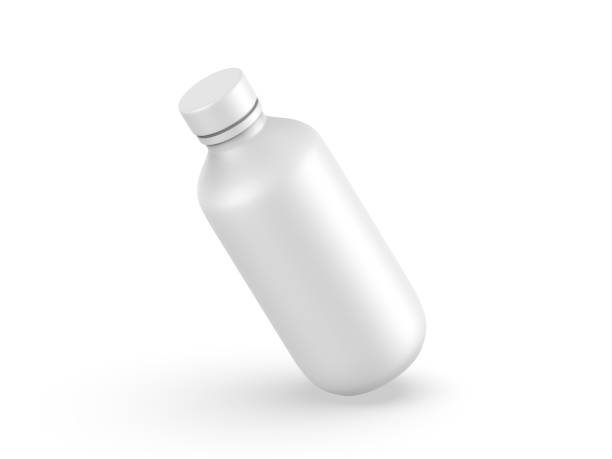 istock Cosmetic bottle mockup with screw cap isolated on white background. 3d render illustration 1399130167
