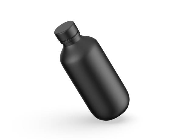 istock Cosmetic bottle mockup with screw cap isolated on white background. 3d render illustration 1399130184