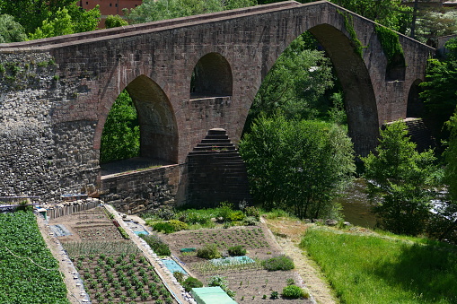 The bridge over the river Ter, Sant Joan de les Abadesses, Catalonia