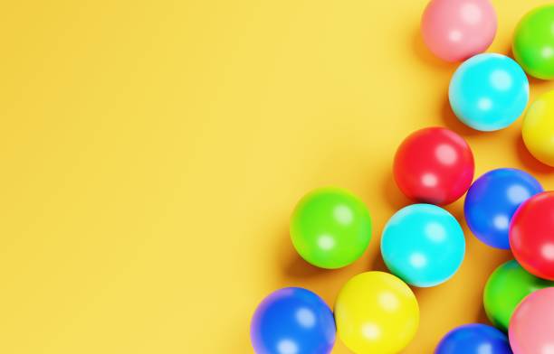 istock 3D image of a simple and cute color ball 1399145716
