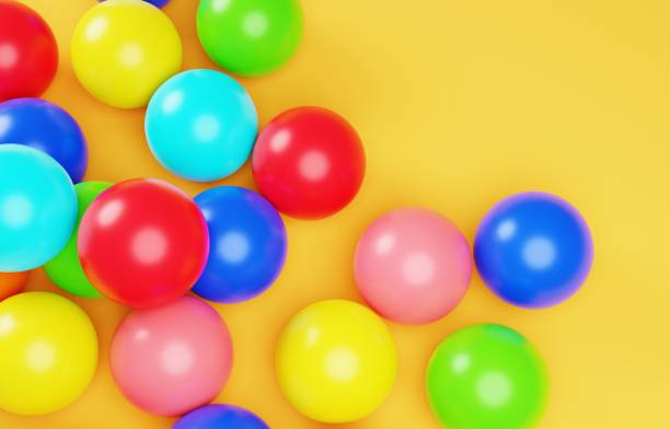 istock 3D image of a simple and cute color ball 1399145785