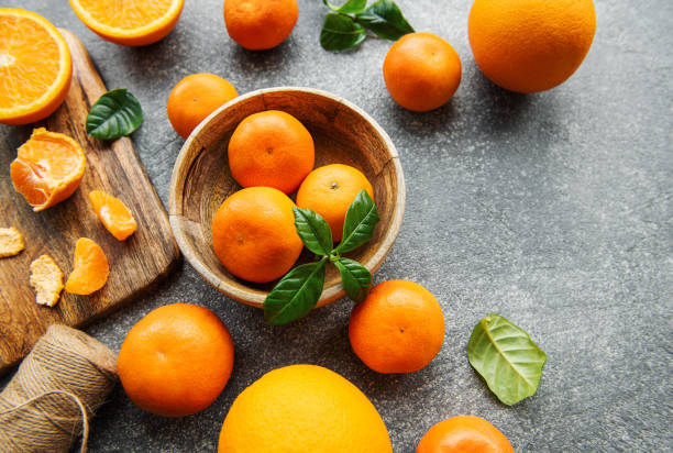 istock Fresh citrus fruits tangerines, oranges 1399146496