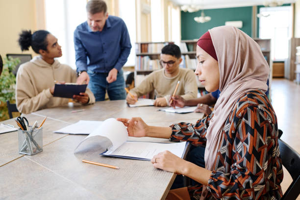 istock Muslim Woman During Class 1399147392