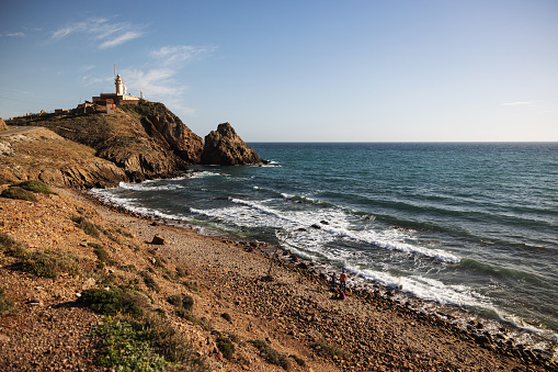 Cabo de Gata landscapes: summer vacations in the Mediterranean sea of Andalusia, Spain