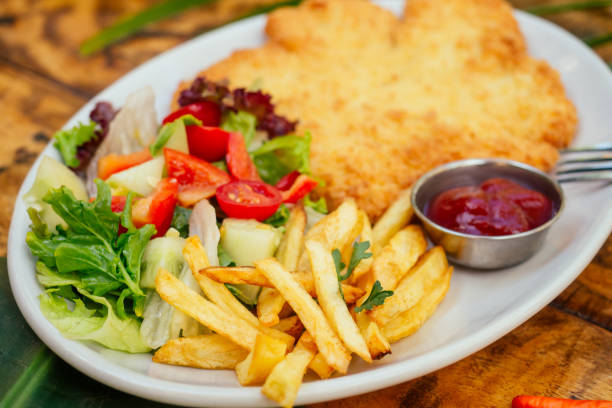 istock potato pancakes and salad on tropics resort exotic spa 1399151009