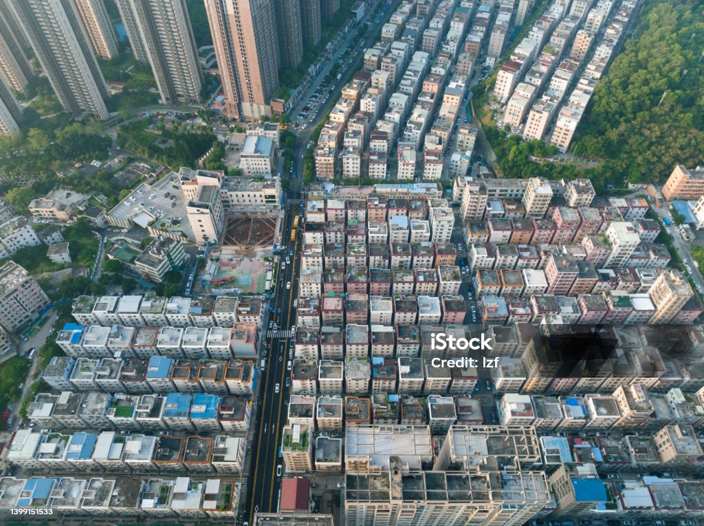 Aerial view of landscape in shenzhen, China Guangdong Province Stock Photo