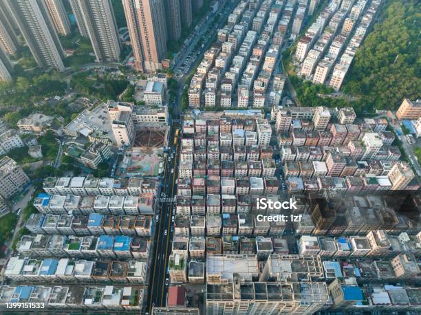 Aerial View Of Landscape In Shenzhen China Stock Photo - Download Image Now - Guangdong Province, Aerial View, Asia