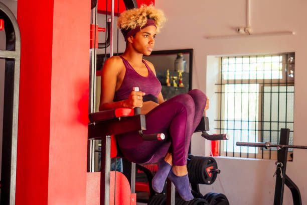 istock african american woman pull-up athletic iron indoors 1399152342