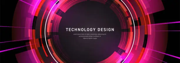 Vector illustration of TECHNOLOGY DESIGN