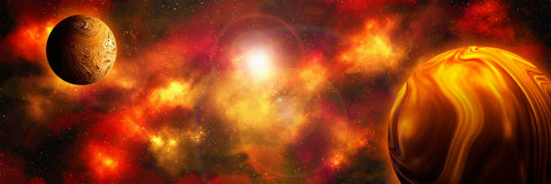 istock Unknown planet from outer space. Space nebula. Cosmic cluster of stars. Outer space background. 3D Illustration 1399161761