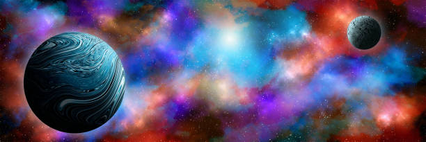 istock Unknown planet from outer space. Space nebula. Cosmic cluster of stars. Outer space background. 3D Illustration 1399161772