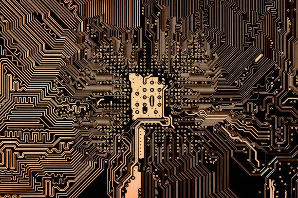 Photo of Circuit Board Close-up representing modern technology