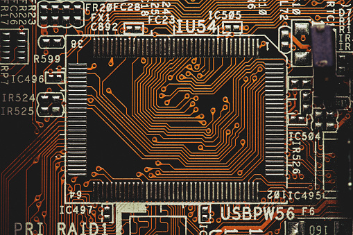 Circuit Board Close-up representing modern technology