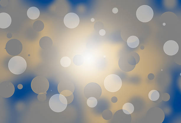 Abstract magical bokeh lights effect background. Colorful defocused lights. 3d illustration.