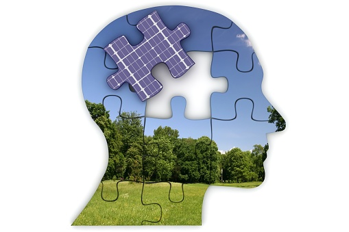 Innovation renewable energy thinking environmental conservation zero waste puzzle