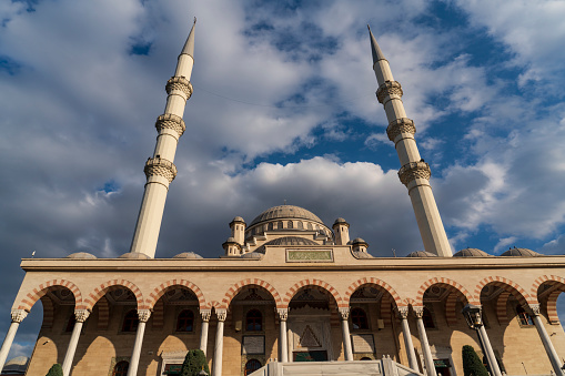 Konya, Turkey- May 12, 2022: Hacı Veyiszade mosque, Konya, Turkey