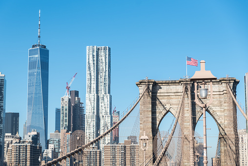 New York City Skyline form Brooklyn Bridge
