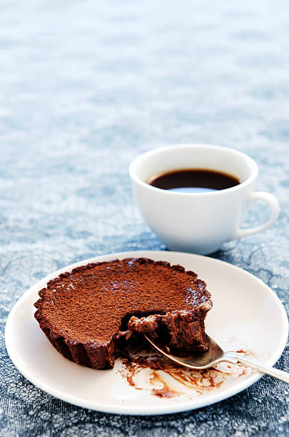istock Half eaten chocolate tart 139917165