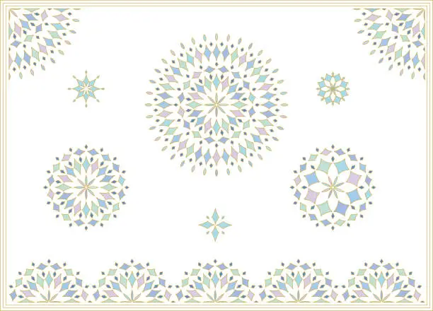 Vector illustration of Moroccan design material