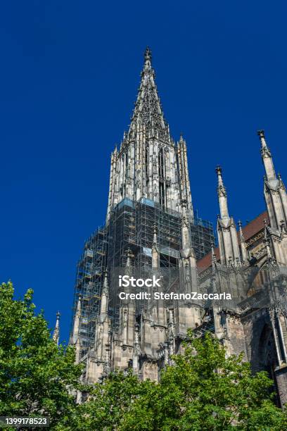 The Belltower Of Ulm Cathedral The Tallest Church In The World Germany Stock Photo - Download Image Now