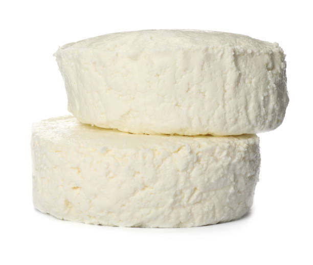 istock Delicious fresh cottage cheese on white background 1399178854