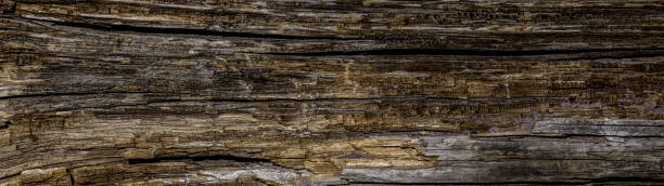 istock old cracked wood background. Vintage wooden panoramic background. 1399188517