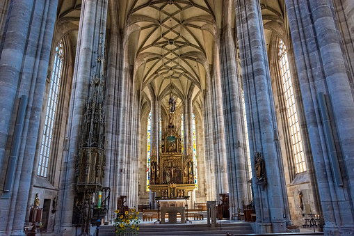 Dinkelsbuhl, Germany: interior of the Cathedral