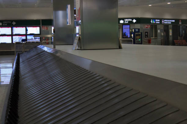 istock conveyor belt for baggage delivery 1399198856