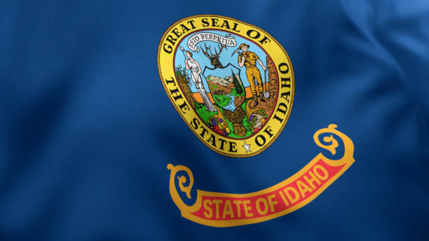 istock Idaho State Flag, USA 1399199333