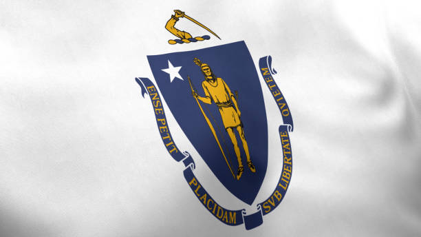 istock Massachusetts State Flag, USA 1399199349