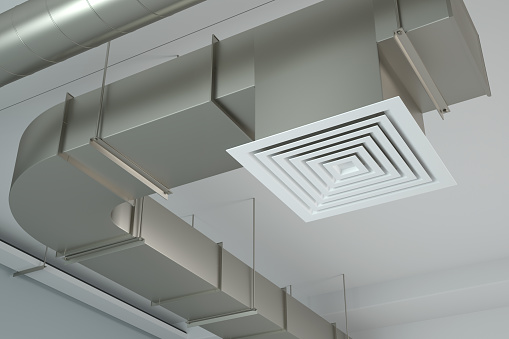 ventilation duct, 3d Illustration