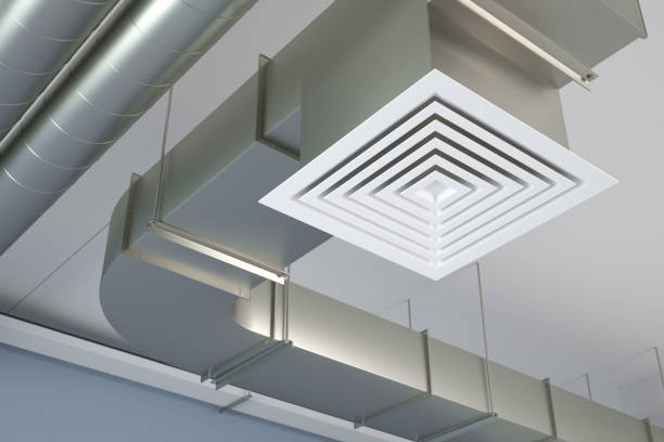 istock Industrial air duct ventilation, 3d Illustration 1399201514