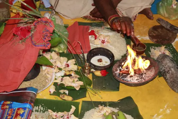 Photo of Bhadrak, Odisha, India - 20th April 2022 : Celebration of Hindu Marriage at a Indian village