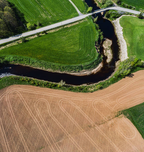istock Aerial View of Plowed Field 1399211958