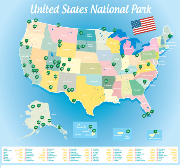 アメリカ合衆国国立公園 - teton range illustrations点のイラスト素材／クリップアート素材／マンガ素材／アイコン素材