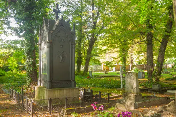 Photo of Poland, Silesia, Gliwice, John Baildon Tomb at Ancient Steelworkers' Cemetary