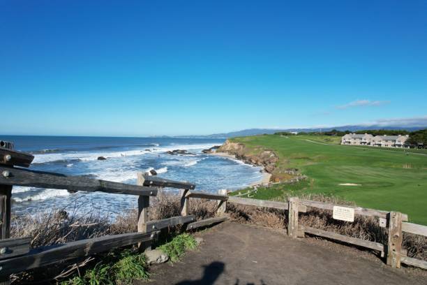 istock Half moon bay coastal trail California and Ritz Carlton 1399215258