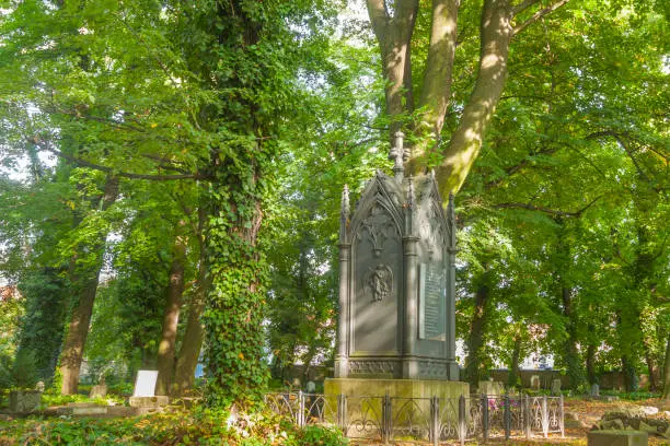 Photo of Poland, Silesia, Gliwice, John Baildon Tomb at Ancient Steelworkers' Cemetary