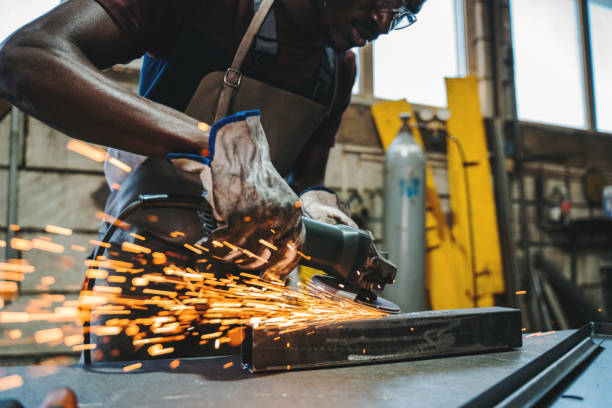 istock Welder working with grinder tool stock photo 1399216293