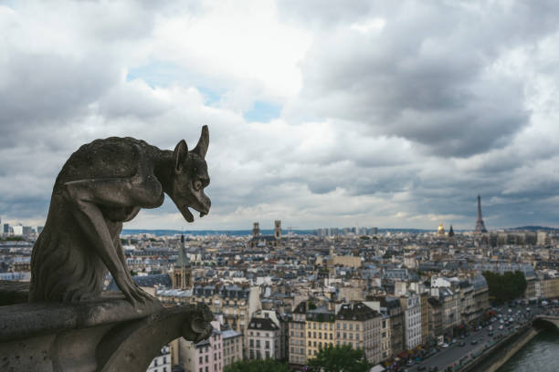 istock Gargoyle or chimera of Notre Dame de Paris 1399218176