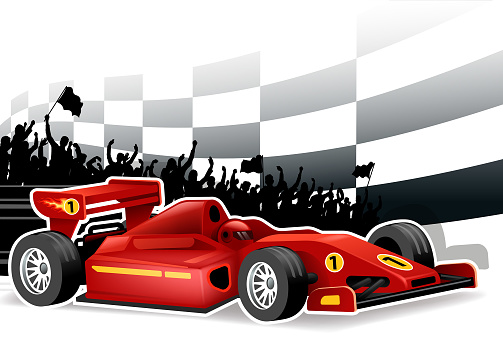 Drawn of vector finish line sign. This file of transparent and created by illustrator CS6.
