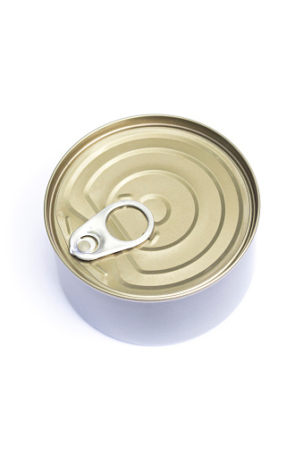 Closed tuna can, Isolated on white