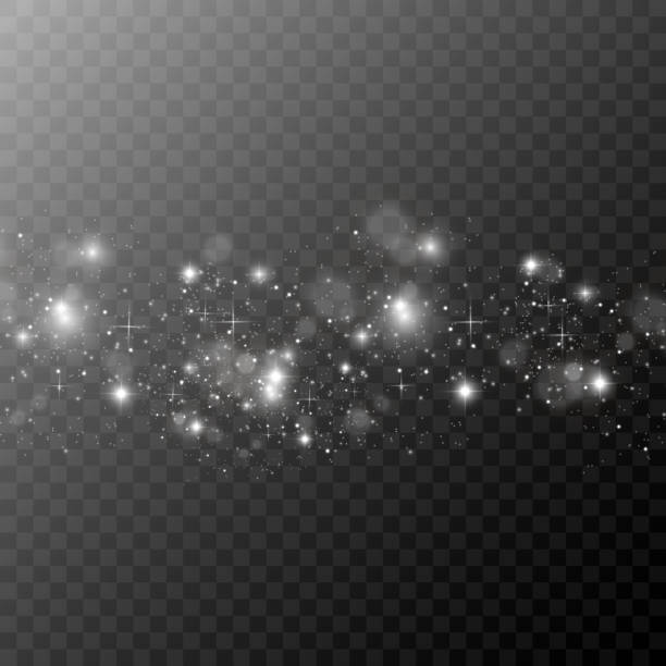 istock White sparks and golden stars glitter special light effect. Vector sparkles on transparent background. Christmas abstract pattern. Sparkling magic dust particles 1399226823