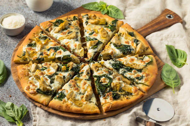 istock Homemade Italian Artichoke Spinach Pizza 1399228945