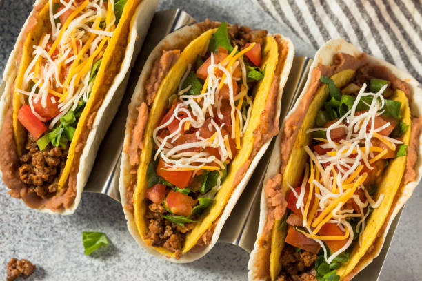 istock Homemade Double Stuffed Beef Tacos 1399229557