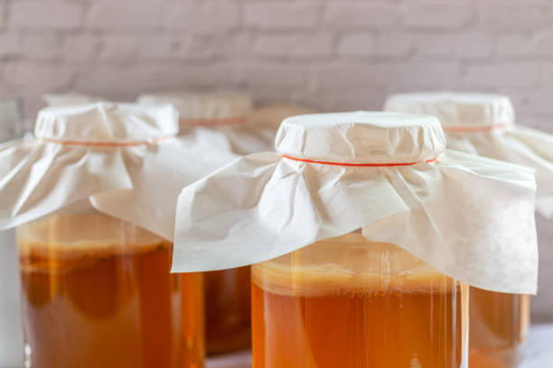 istock Homebrew Kombucha Scoby in jar 1399229572