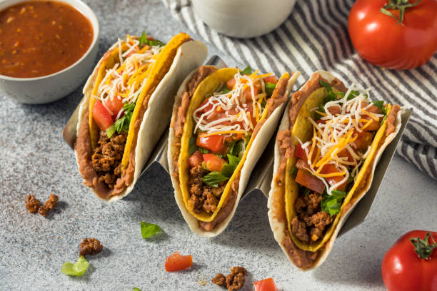 istock Homemade Double Stuffed Beef Tacos 1399229573