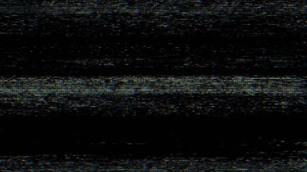 istock Glitch noise static television VFX pack. Visual video effects stripes background, CRT tv screen no signal glitch effect 1399230439