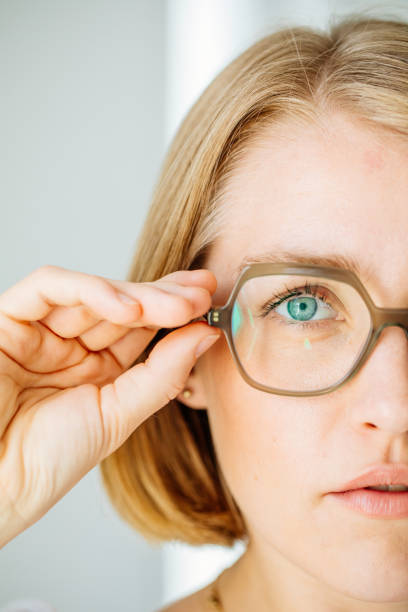 istock Woman wearing eyeglasses close-up 1399231680