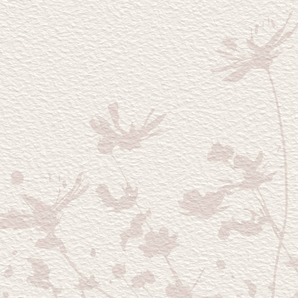 istock Delicate watercolor botanical digital paper floral background in soft basic nude beige tones. Neutral elegant pattern on white organic paper texture 1399232342